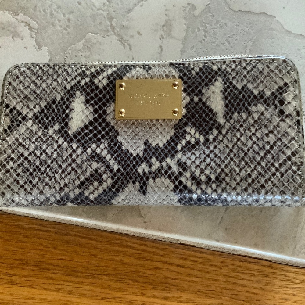 Michael Kors snakeskin wallet